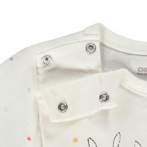 Pelele de jersey con estampado de conejitos para bebé 