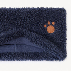 Cuello tubular liso con efecto borreguito y forro de micropolar para bebé 