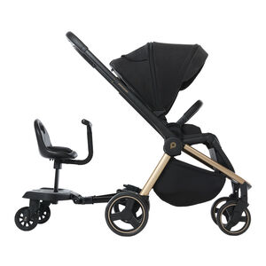 Patinete con asiento Tony para silla de paseo negro 