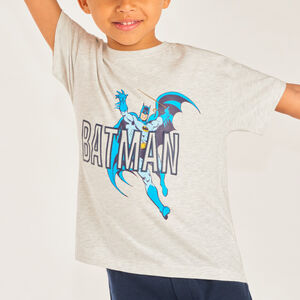 Camiseta de manga corta con estampado de Batman Warner para niño 