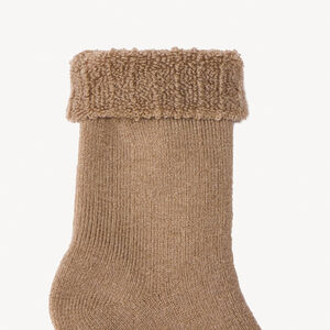 Lote de 2 pares de calcetines altos lisos para bebé niño 