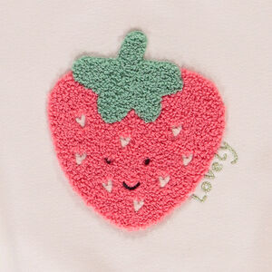 Sudadera de felpa con fruta bordada para niña  Main Sudadera de felpa con fruta bordada para niña