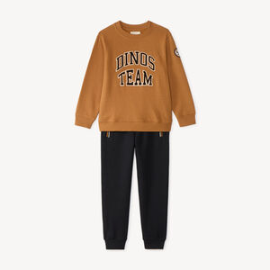 Conjunto de sudadera y pantalones de chándal para niño "Dinos Team 