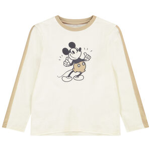 T-shirt manches longues nid d'abeille et broderie Mickey Disney pour garçon Main T-shirt manches longues nid d'abeille et broderie Mickey Disney pour garçon