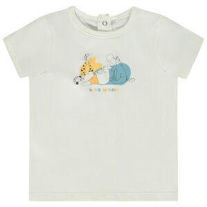 Camiseta manga corta estampado Winnie Disney para bebé niño 