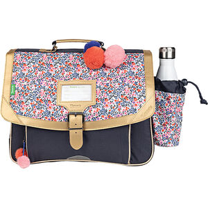 Cartable Antonia avec poche pour gourde - bleu 