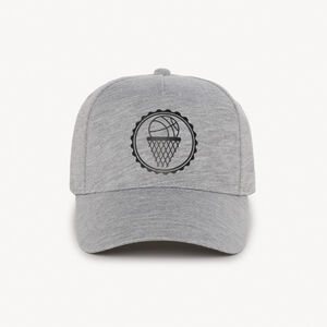 Casquette grise avec print Basketball pour garçon   Main Casquette grise avec print Basketball pour garçon