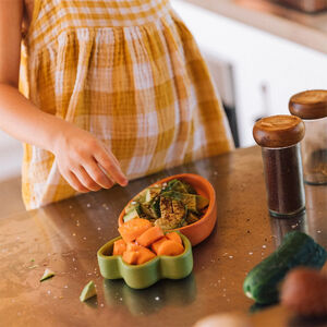 Vajilla infantil plato + cuchara Cathy the Carrot 