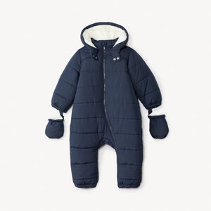 Pelele acolchado liso para bebé niño con acabados diferentes según la edad  Main Pelele acolchado liso para bebé niño con acabados diferentes según la edad