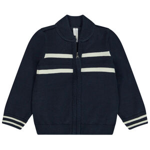 Chaleco de punto cuello teddy para bebé niño 