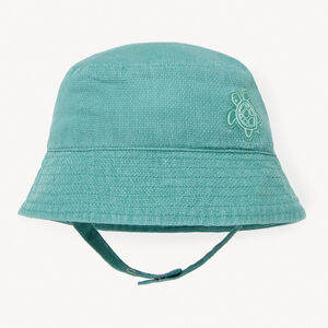 Gorro liso con bordado de tortuga para bebé niño 