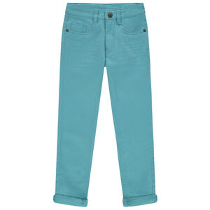 Pantalón slim de twill con efecto arrugado niño 