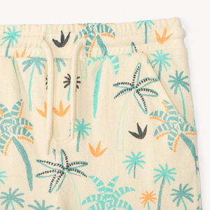 Conjunto de 2 piezas, camiseta + bermuda de rizo con estampado divertido para bebé niño. 