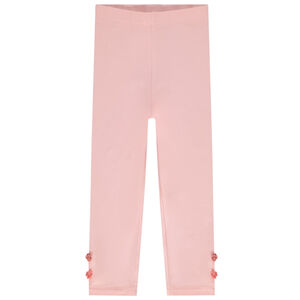 Caleçon uni à pompons pour bébé fille 