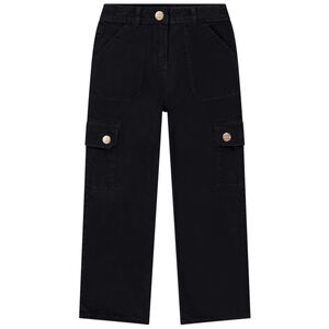 Pantalón cargo de sarga para niña 