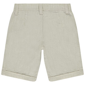 Bermudas uni en tela tejida para niño 
