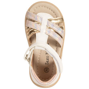 Sandalias velcro con tiras cruzadas fantasía para bebé niña 