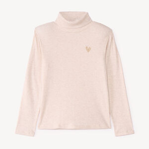 Sudadera de niña con cuello alto 