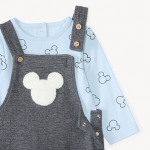 Conjunto 2 piezas con peto Mickey Disney para bebé niño 