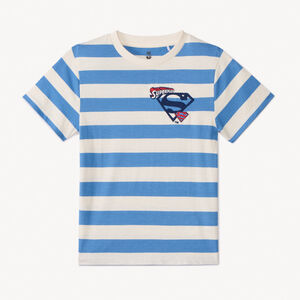 Camiseta de manga corta a rayas Superman Warner para niño  Main Camiseta de manga corta a rayas Superman Warner para niño