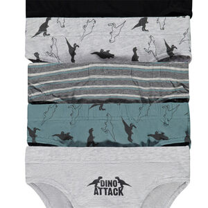 Pack de 5 calzoncillos en jersey con print de dinosaurios niño 
