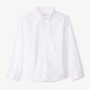 Chemise manches longues uni à poche pour garçon  