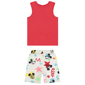 Conjunto de camiseta sin mangas + bermudas Mickey Disney para niño 