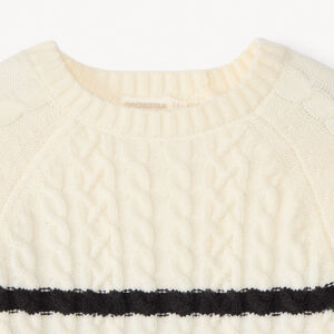 Jersey de manga larga de punto marinière para niña 