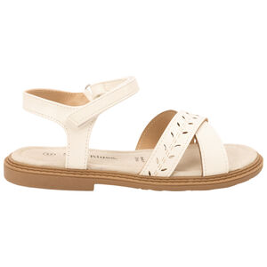 Sandalias de velcro con correa calada para niña 