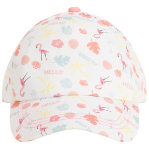 Gorra estampado fantasía flamencos para bebé niña 