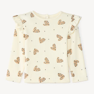 Camiseta de manga larga para bebé niña con estampado divertido 
