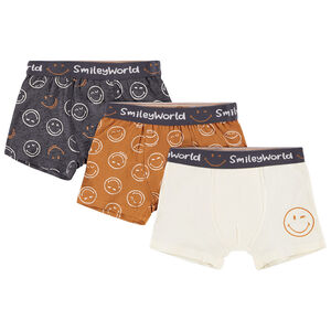 Pack de 3 bóxers SmileyWorld para niño 