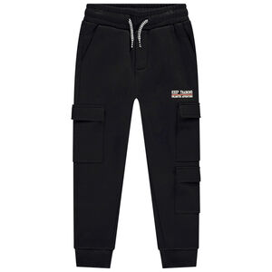 Jogging de felpa con bolsillos tipo cargo para niño 