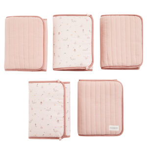 Lot de 5 protèges barreaux modulables Promenade Bucolique rose 