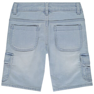 Bermudas cargo efecto vaquero con palmera en relieve para niño 