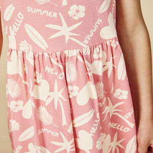 Vestido sin mangas estampado fantasía para niña 