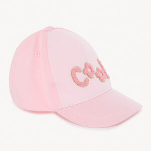 Gorra de felpa con parches de bucle para niña pequeña 