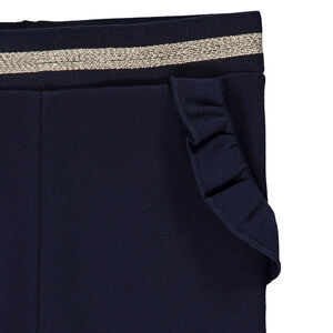 Culotte lisa en milano con detalles de volantes para bebé niña 