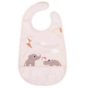 Babero cierre velcro Playground rosa 