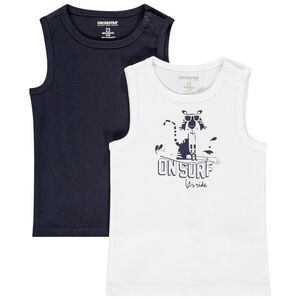 Pack de 2 débardeurs para bebé niño 