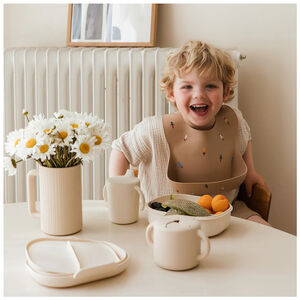 Lunchbox avec compartiments et couverts Ivoire 