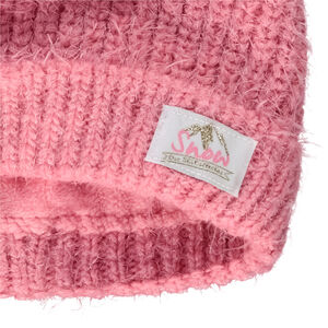 Gorro de punto con pompón niña 