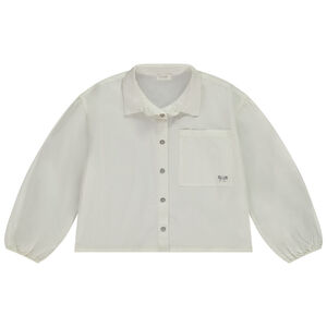 Camisa corta de manga larga abullonada para niña  Main Camisa corta de manga larga abullonada para niña