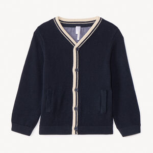 Gilet de punto en chambray para bebé niño 