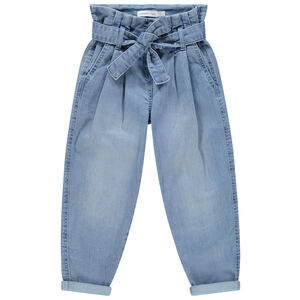 Jeans slouchy tiro alto efecto desgastado Main Jeans slouchy tiro alto efecto desgastado