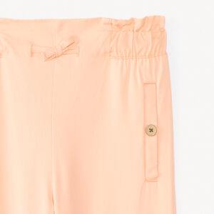 Pantalón recto de tela lisa niña 