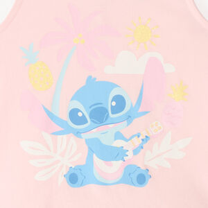 Camiseta sin mangas estampada de Stitch de Disney para niña bebé 