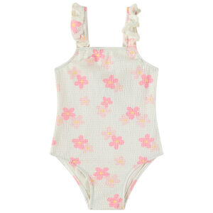 Bañador de una pieza con estampado floral para bebé niña 