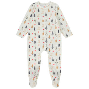 Dors-bien en velours imprimé Noël pour bébé 