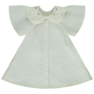 Camiseta de manga corta con cuello claudine para bebé niña  Main Camiseta de manga corta con cuello claudine para bebé niña